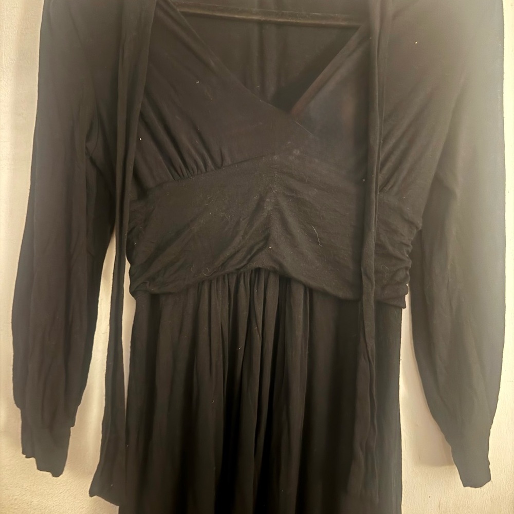 Ella Moss Black V-Neck Sweater Top